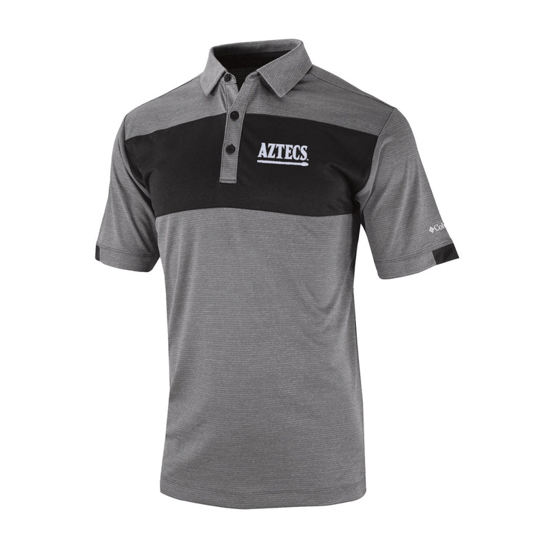 Men's Omni-Wick Total Control Polo - Black - San Diego State