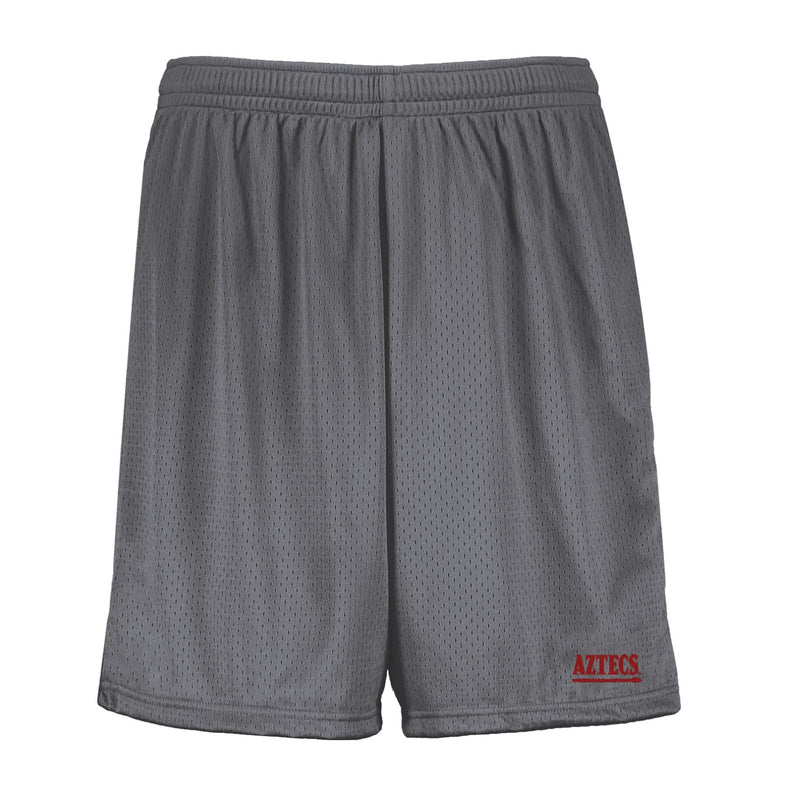 Augusta 7 inch Mesh Shorts - Graphite - San Diego State