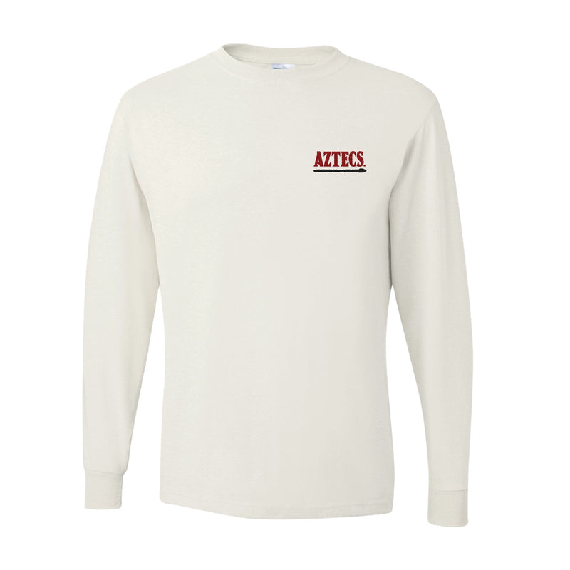 Dri-Power Long Sleeve T-Shirt - White - San Diego State