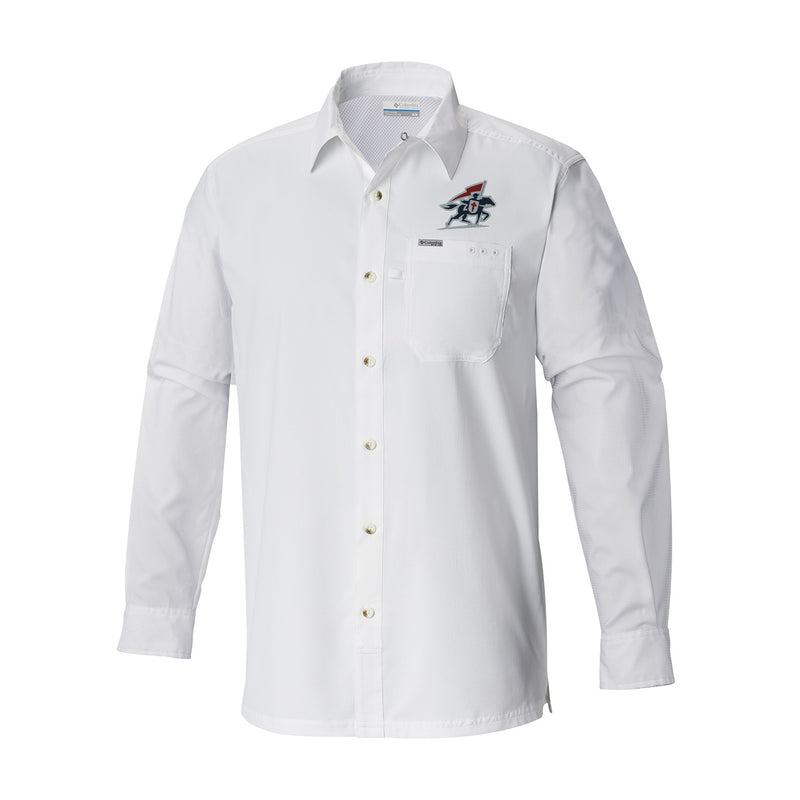 Men's Slack Tide Long Sleeve Shirt - White - San Diego State