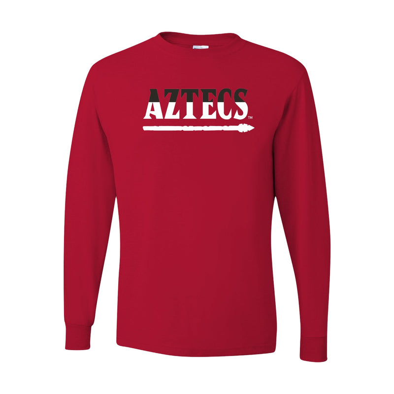 Dri-Power Long Sleeve T-Shirt - True Red - San Diego State