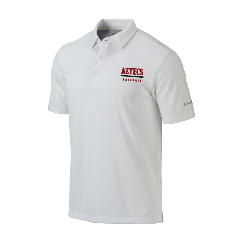 Men's Omni-Wick Drive Polo - White - San Diego State BASEBALL