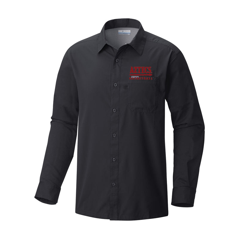 Men's Slack Tide Long Sleeve Shirt - Black - San Diego State MEN'S BASKETBALL