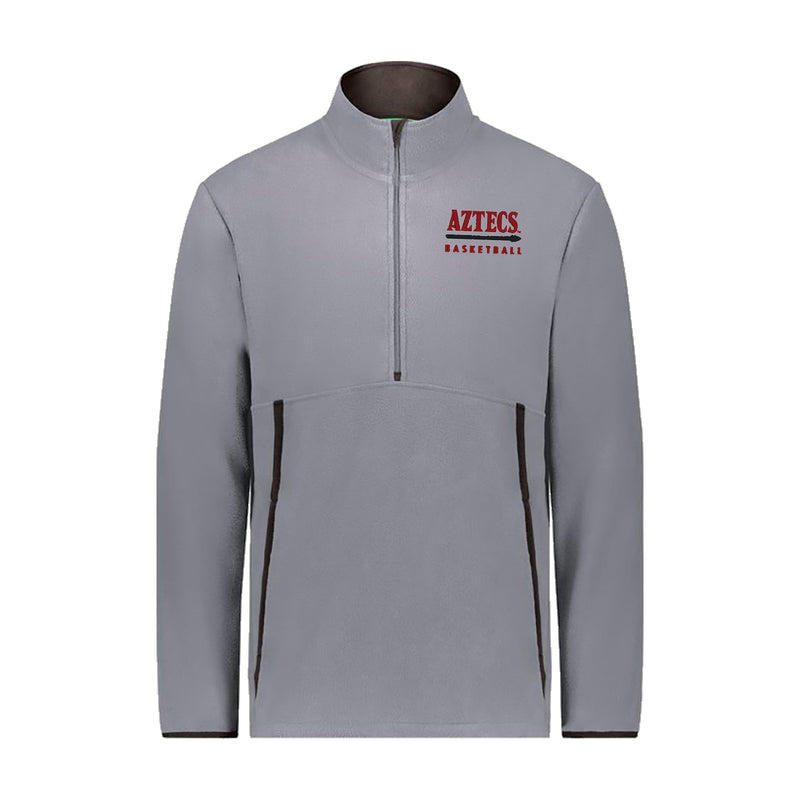 Augusta Chill Fleece 2.0 1/2 Zip Pullover - Graphite - San Diego State MEN'S BASKETBALL