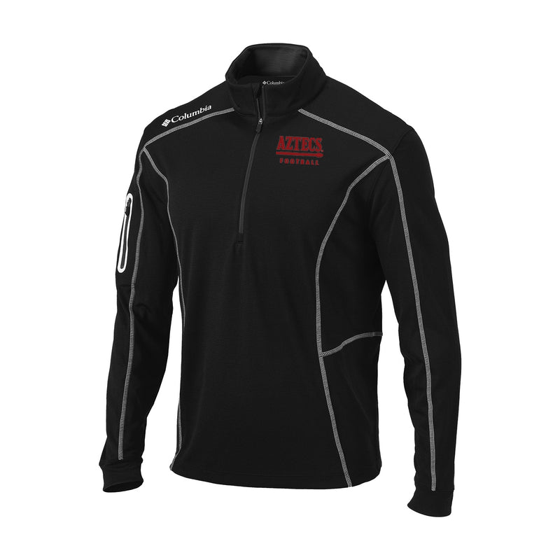 Men's Omni-Wick Shotgun 1/4 Zip - Black - San Diego State FOOTBALL