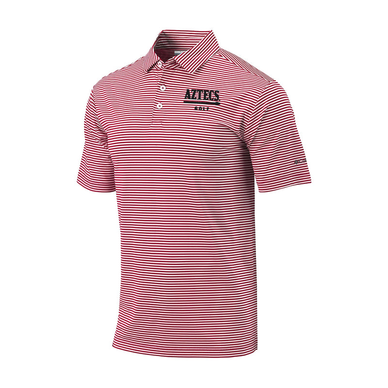 Men's Omni-Wick Club Invite Polo - Intense Red - San Diego State MEN'S GOLF