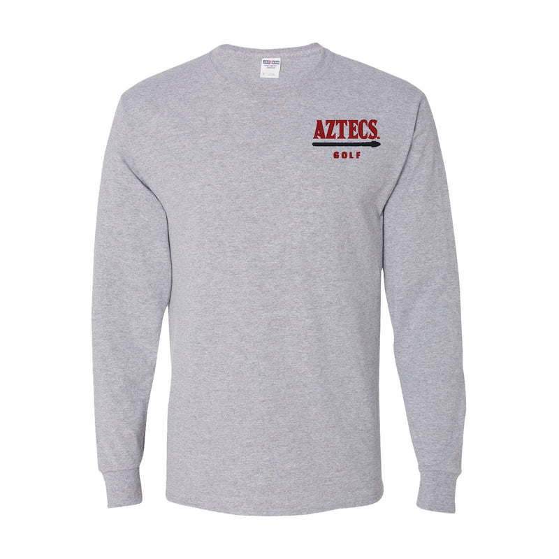 Dri-Power Long Sleeve T-Shirt - Athletic Heather - San Diego State MEN'S GOLF