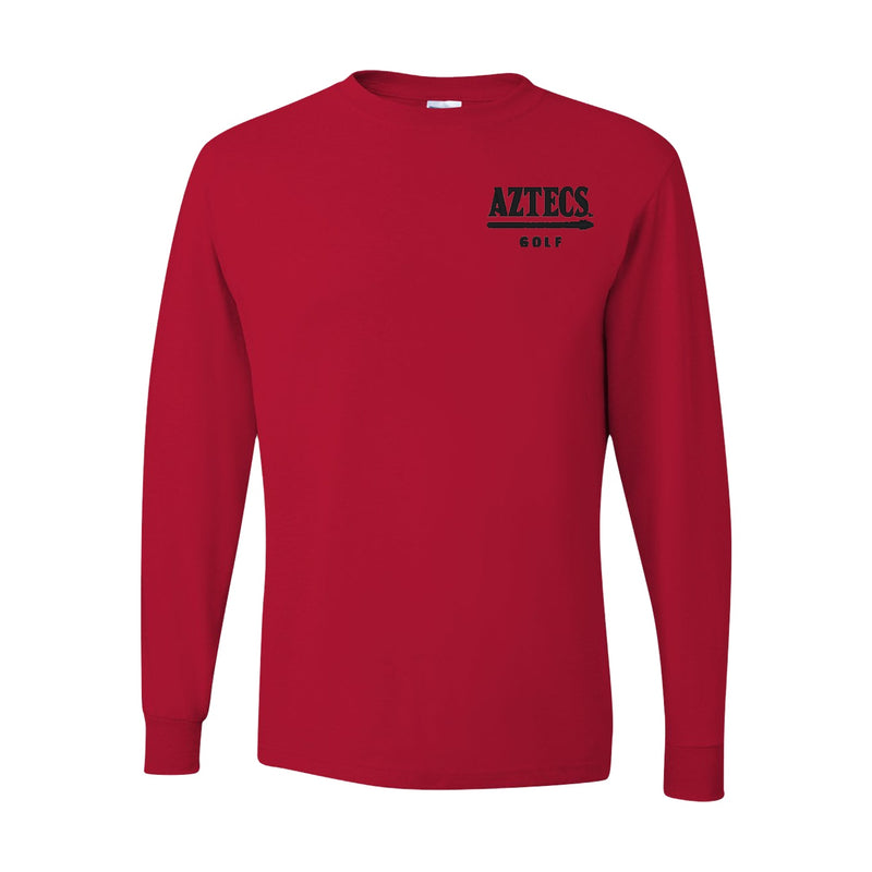 Dri-Power Long Sleeve T-Shirt - True Red - San Diego State MEN'S GOLF