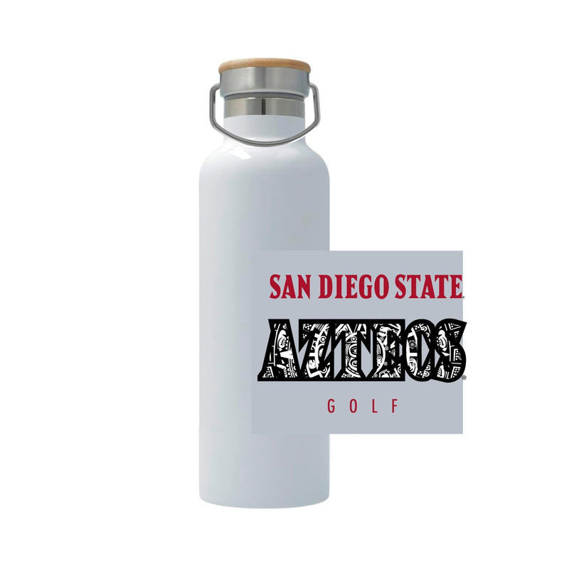 25oz Stainless Steel Thermos - White - San Diego State MEN'S GOLF