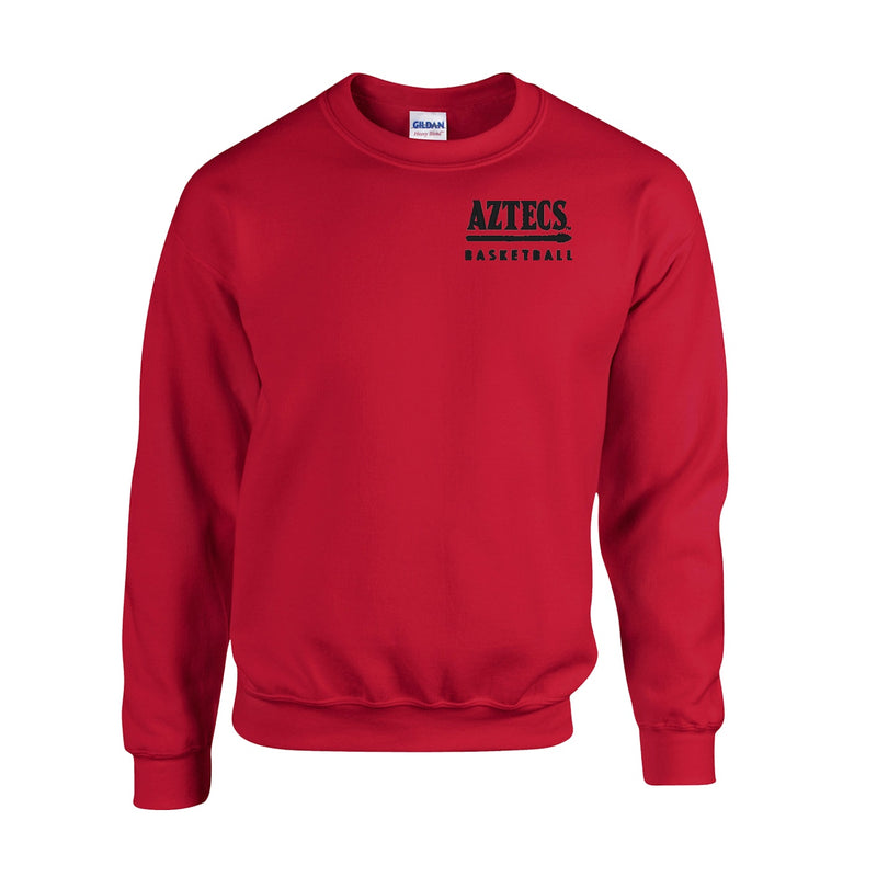 Fleece Crewneck - Red - San Diego State WOMEN'S BASKETBALL