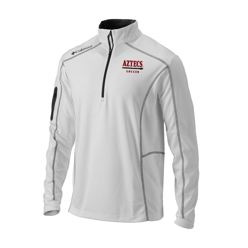 Men's Omni-Wick Shotgun 1/4 Zip - White - San Diego State WOMEN'S SOCCER