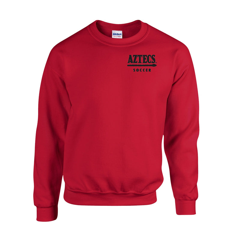 Fleece Crewneck - Red - San Diego State WOMEN'S SOCCER