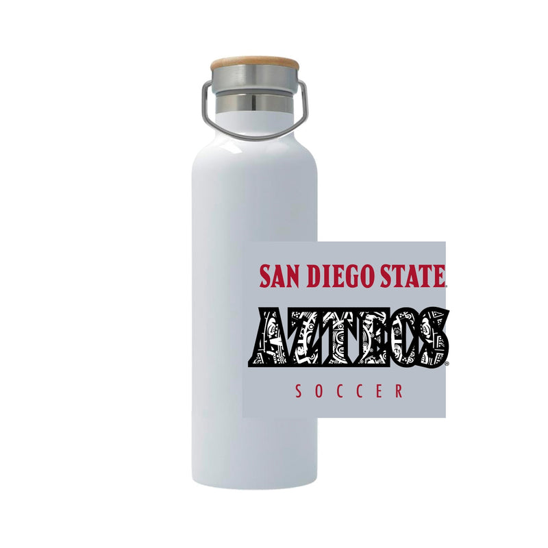 25oz Stainless Steel Thermos - White - San Diego State WOMEN'S SOCCER