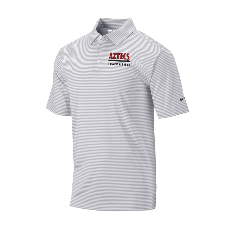 Men's Omni-Wick Club Invite Polo - Cool Grey - San Diego State TRACK & FIELD