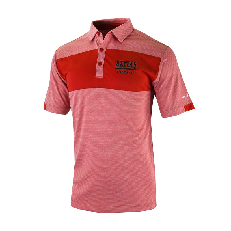 Men's Omni-Wick Total Control Polo - Intense Red - San Diego State SOFTBALL