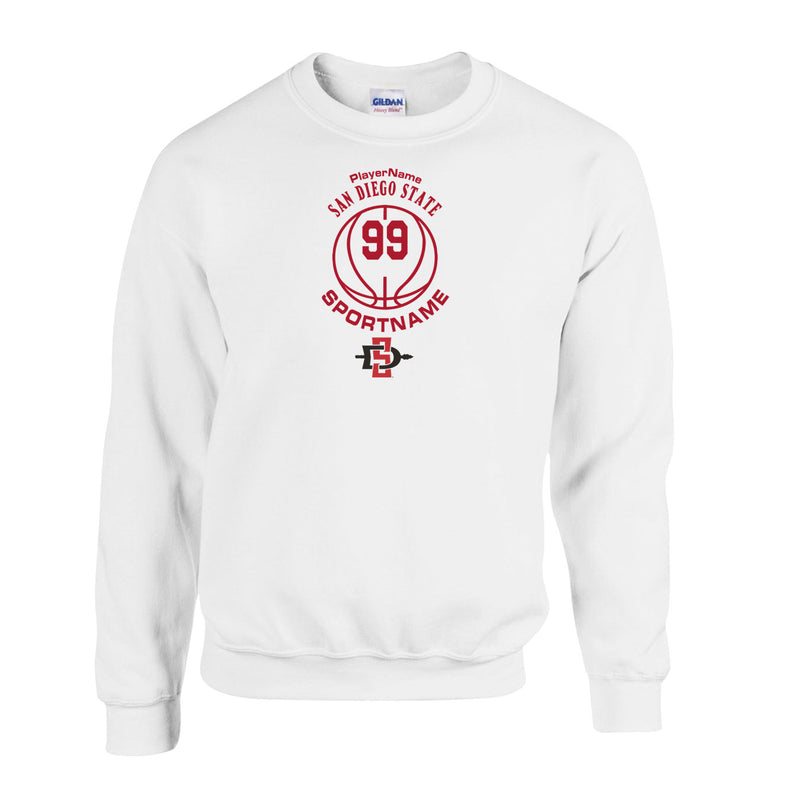 Fleece Crewneck - White - Sport Circle