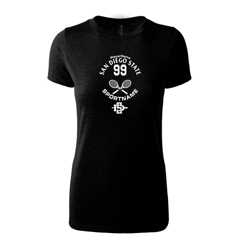 Women's Triblend T-Shirt - Black - Sport Circle