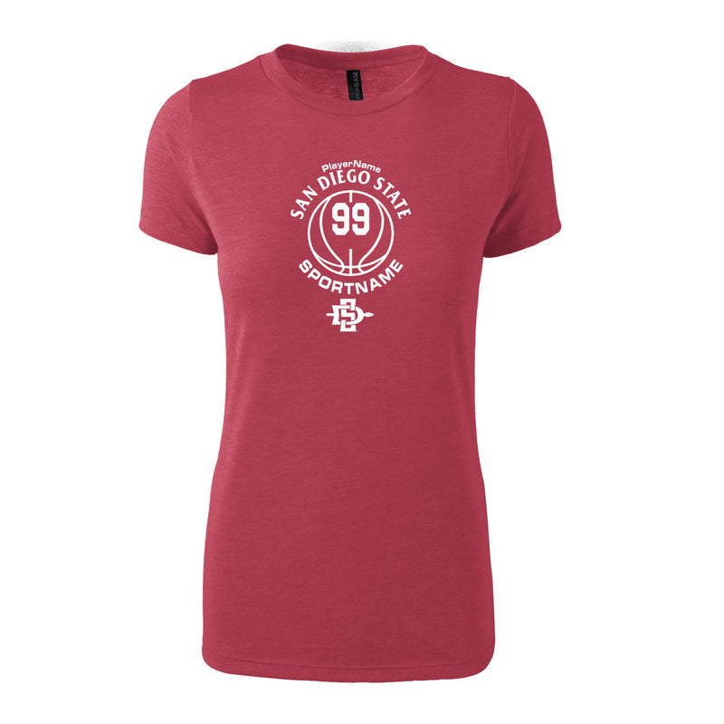 Women's Triblend T-Shirt - Red Heather - Sport Circle