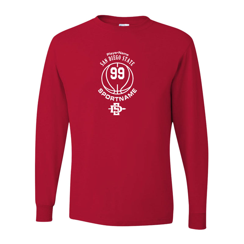 Dri-Power Long Sleeve T-Shirt - True Red - Sport Circle