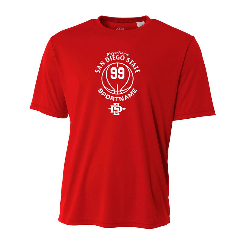 Men's Performance T-Shirt - Scarlet - Sport Circle