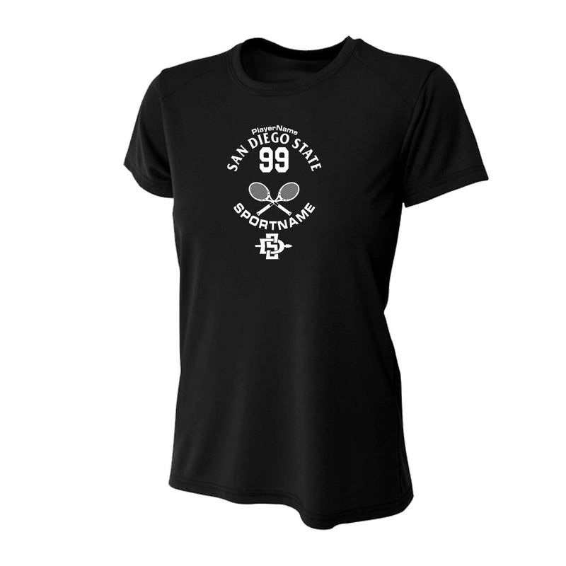 Women's Performance T-Shirt - Black - Sport Circle