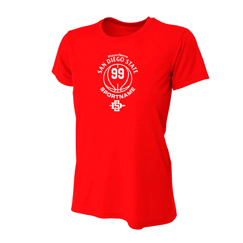 Women's Performance T-Shirt - Scarlet - Sport Circle