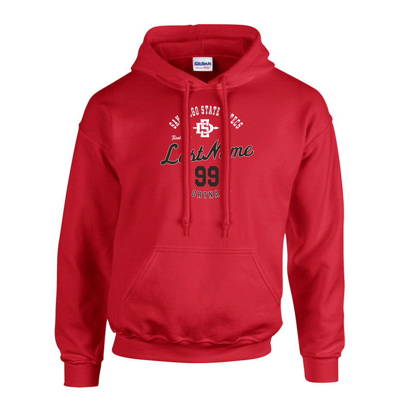 Fleece Hoodie - Red - Script Player