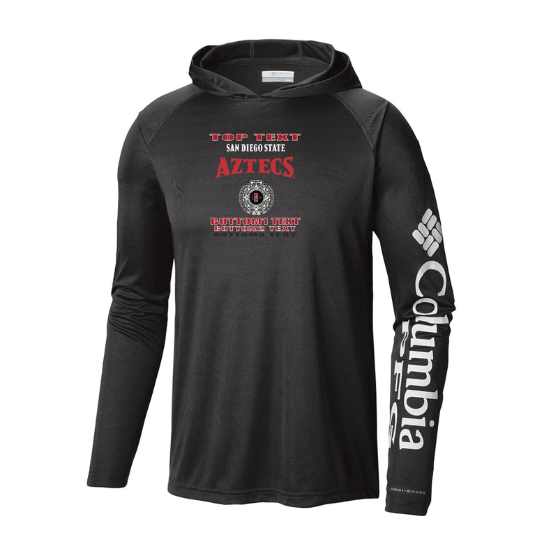 Men's Terminal Tackle Hoodie - Black - Logo Text Drop