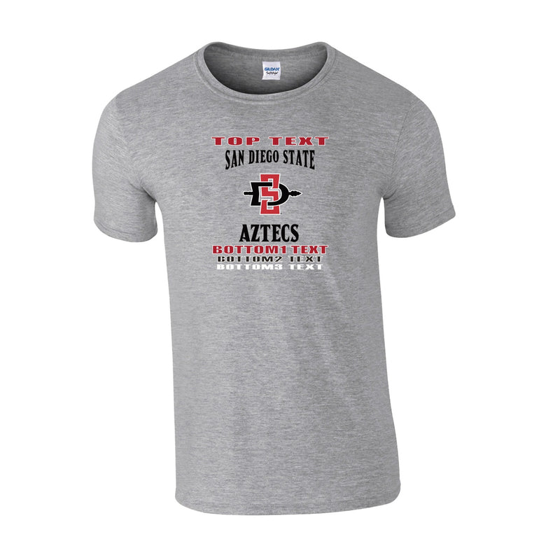 Men's Classic T-Shirt - Sport Grey - Logo Text Drop