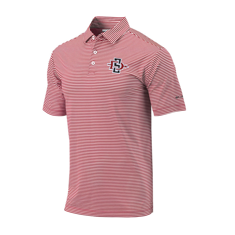 Men's Omni-Wick Club Invite Polo - Intense Red - Embroidery Text Drop