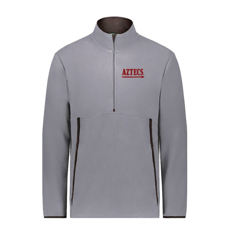 Augusta Chill Fleece 2.0 1/2 Zip Pullover - Graphite - Embroidery Text Drop