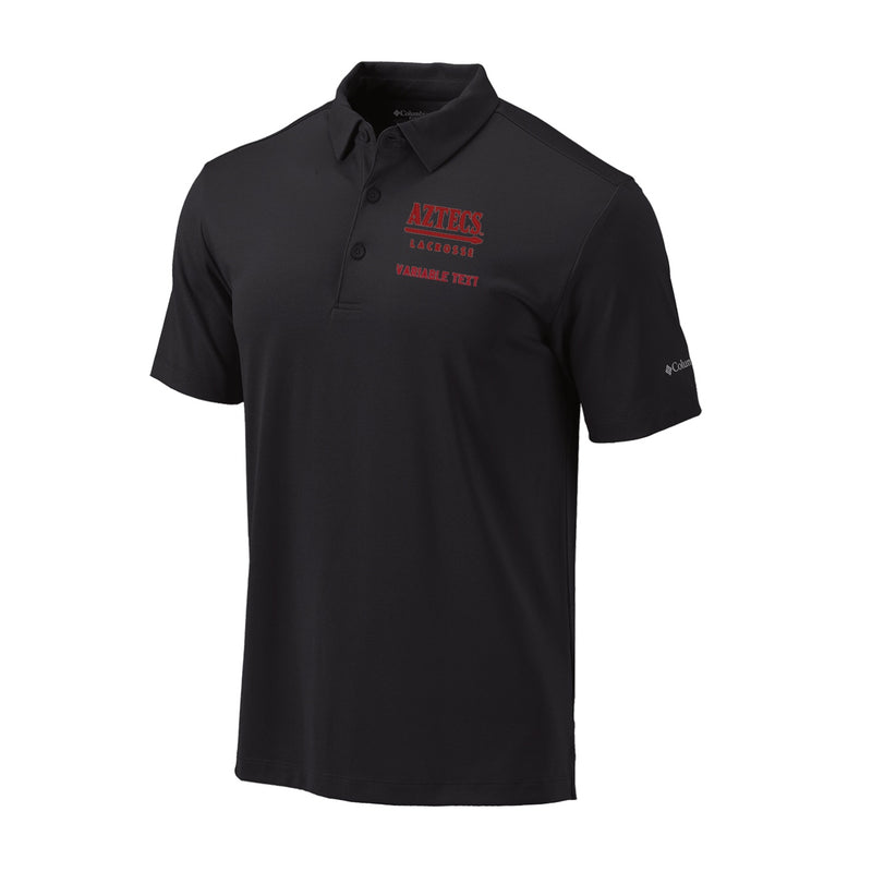 Men's Omni-Wick Drive Polo - Black - Embroidery Text Drop