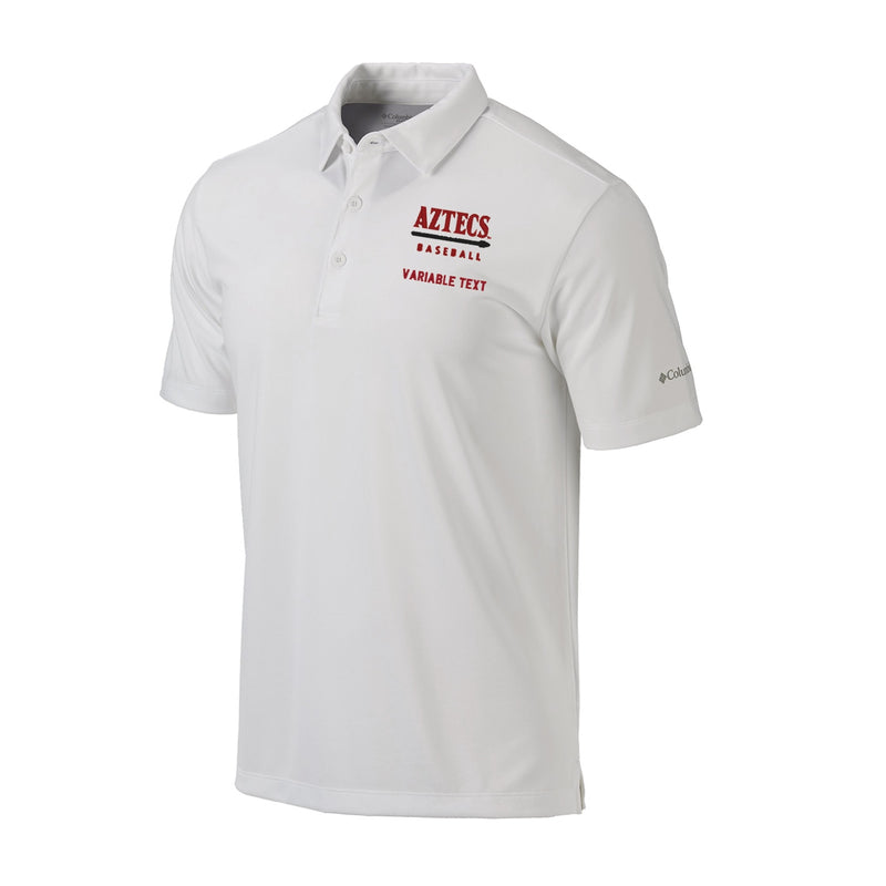 Men's Omni-Wick Drive Polo - White - Embroidery Text Drop