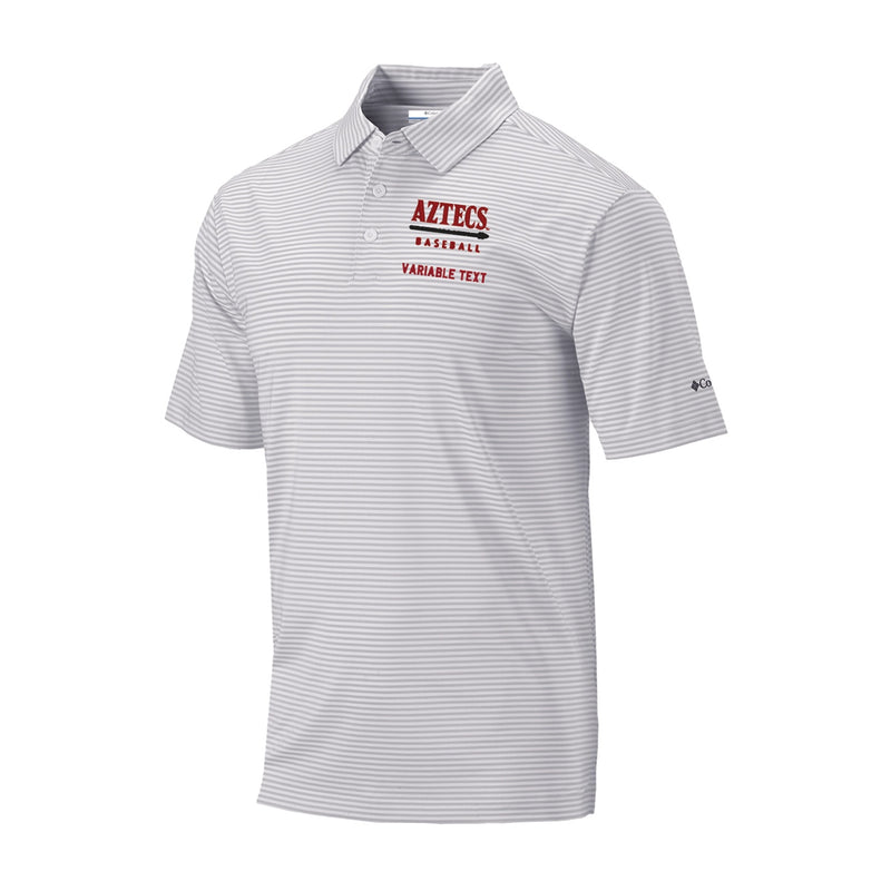 Men's Omni-Wick Club Invite Polo - Cool Grey - Embroidery Text Drop