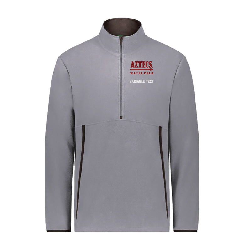 Augusta Chill Fleece 2.0 1/2 Zip Pullover - Graphite - Embroidery Text Drop