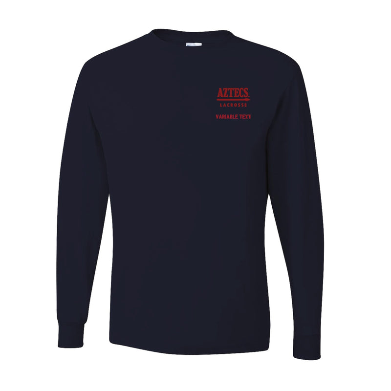 Youth Dri-Power Long Sleeve T-Shirt - Black - Embroidery Text Drop