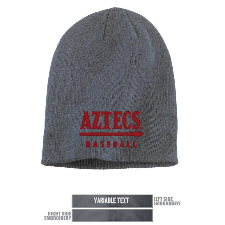 Classic Beanie - Grey - Hat Embroidery