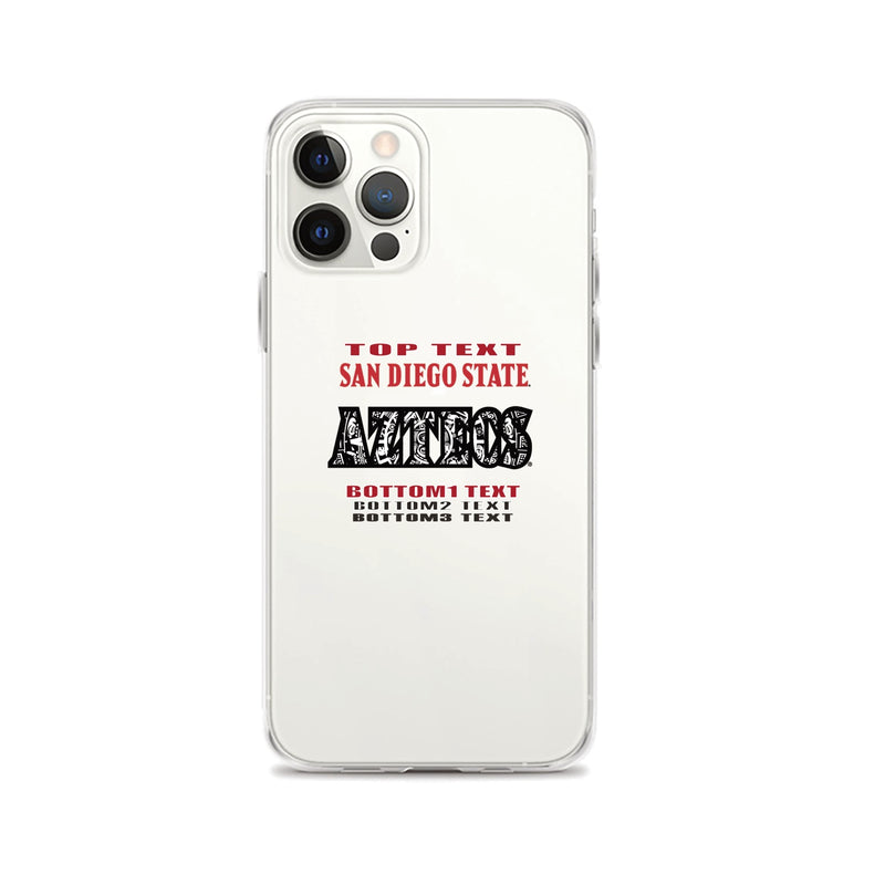 iPhone case - White - Logo Text Drop