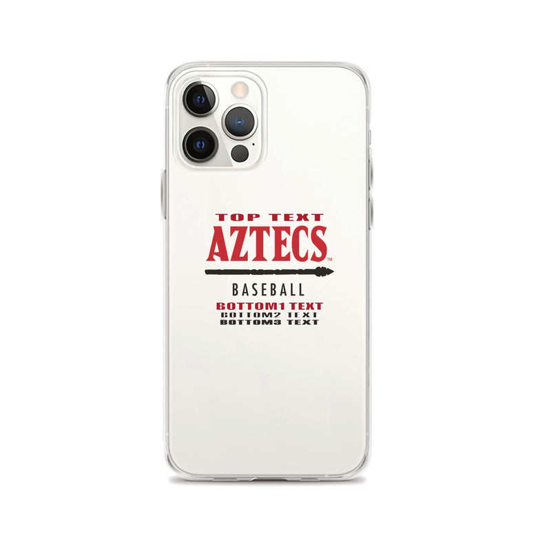 iPhone case - White - Logo Text Drop