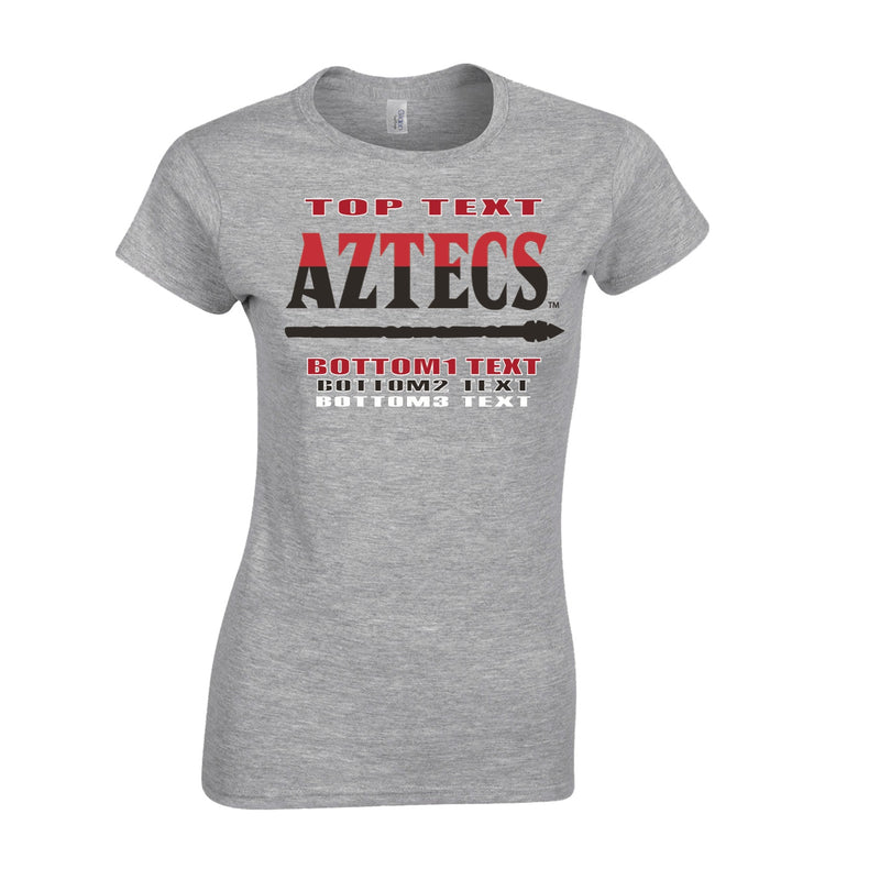 Women's Classic T-Shirt - Sport Grey - Logo Text Drop