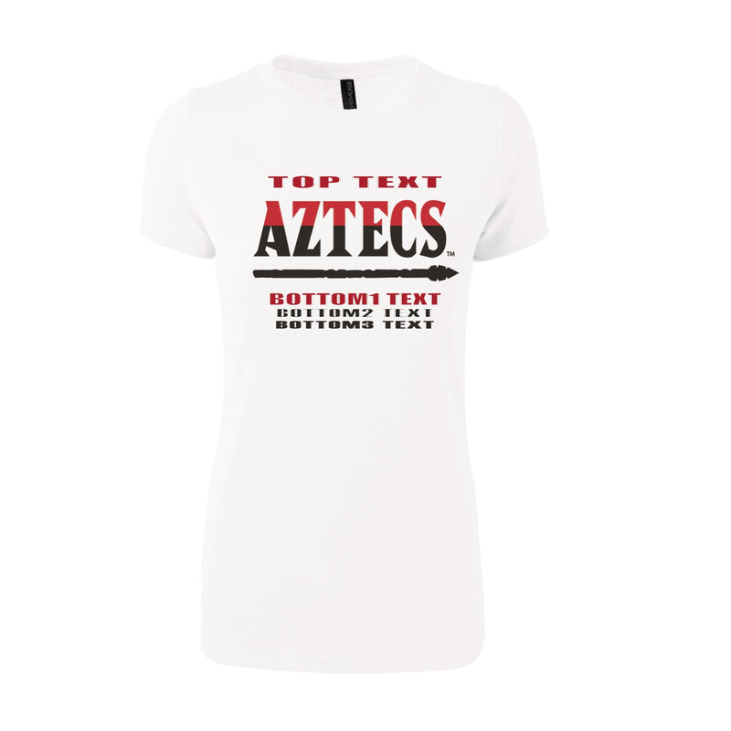 Women's Triblend T-Shirt - White - Logo Text Drop