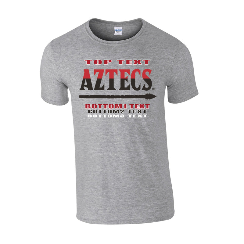 Men's Classic T-Shirt - Sport Grey - Logo Text Drop