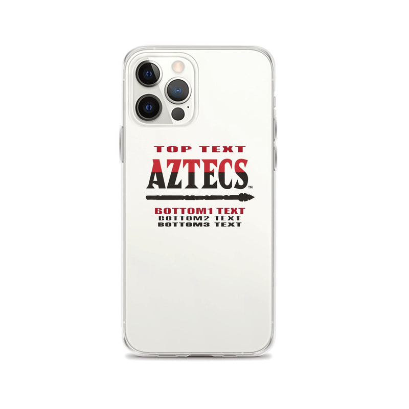 iPhone case - White - Logo Text Drop